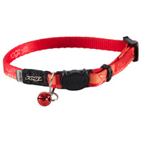 Rogz Kiddycat Safeloc Polyester Cat Collar Tango Fishbone - 2 Sizes image