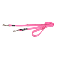 Rogz Multi-Lead Stop-Pull Reflective Dog Lead Pink - 3 Sizes image