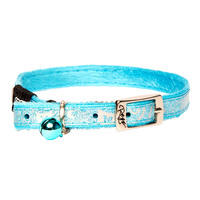 Rogz Sparklecat Pin Buckle Reflective Cat Collar Turquoise - 2 Sizes image