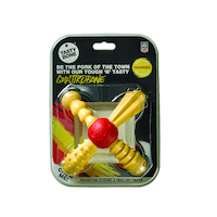 Tasty Bone Nylon Quattro Bone Chorizo Dog Chew Toy - 2 Sizes image