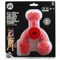 Tasty Bone Nylon Trio Bone Beef Dental Care Dog Chew - 3 Sizes image