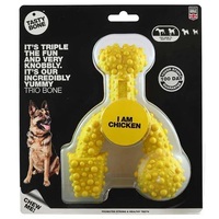 Tasty Bone Nylon Trio Bone Chicken Dental Care Dog Chew - 3 Sizes image