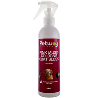 Petway Petcare Pink Musk Cologne Coat Gloss Dog Spray - 2 Sizes image
