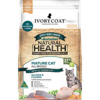 Ivory Coat Mature All Breeds Dry Cat Food Salmon & Chicken - 2 Sizes image