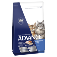 Advance Multi Dry Cat Food Chicken & Salmon w/ Rice Bulk - 3 Sizes image