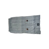 Zeez Cable Knitted Indoor Dog Sweater Grey - 6 Sizes image