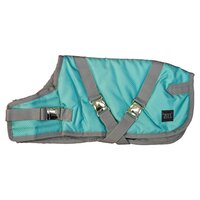 Zeez Supreme Dog Coat Mint Green/Grey Size - 12 Sizes image