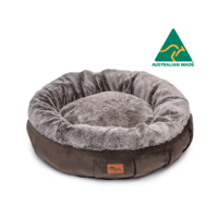 Superior Pet Harley Dog Bed Brown Faux Rabbit Fur & Brown Velvet - 3 Sizes image