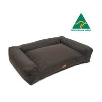 Superior Pet Scooby Sofa Dog Bed Lounge Canvas Charcoal - 2 Sizes image