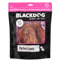 Blackdog Pig Ears Natural Dog Chew Treats - 2 Sizes image