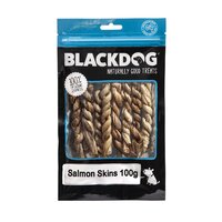 Blackdog Salmon Skins Natural Dog Chew Treats - 2 Sizes image