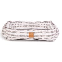 Mog & Bone Bolster Dog Bed Latte White Mosaic Print - 3 Sizes image