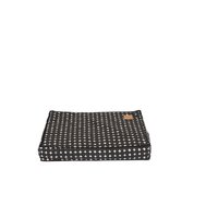 Mog & Bone Classic Cushion Dog Bed Black Metallic Cross Print - 4 Sizes image