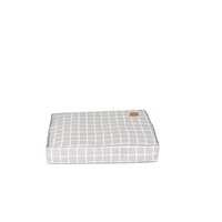 Mog & Bone Classic Cushion Dog Bed Grey Check Print - 4 Sizes image