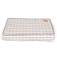 Mog & Bone Classic Cushion Dog Bed Latte Mosaic Print - 4 Sizes image