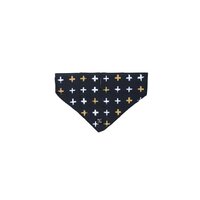 Mog & Bone Dog Bandana Dog Collar Accessory Black Metallic Cross Print - 3 Sizes image