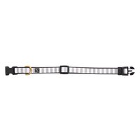 Mog & Bone Neoprene Durable Dog Collar Latte Hamptons Stripe Print - 3 Sizes image