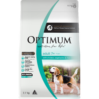 Optimum Adult 7+ Dry Dog Food with Chicken Vegetable & Rice - 2 Sizes image
