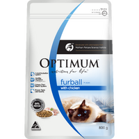 Optimum Adult Furball Dry Cat Food Chicken Flavour - 2 Sizes image