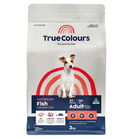 True Colours Adult All Sizes & Breeds Dry Dog Food Fish & Brown Rice - 2 Sizes image