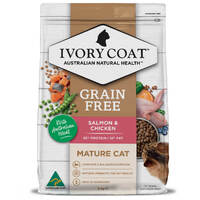 Ivory Coat Mature Grain Free Dry Cat Food Salmon & Chicken - 2 Sizes image