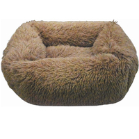 Prestige Pet Snuggle Pals Calming Rectangle Cuddler Pet Bed Brown - 5 Sizes image