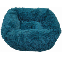 Prestige Pet Snuggle Pals Calming Rectangle Cuddler Pet Bed Peacock - 5 Sizes image