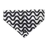 Mog & Bone Dog Bandana Pet Stylish Accessory Black Wave - 3 Sizes image