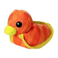 DuraForce Duck Interactive Play Pet Dog Squeaker Toy Tiger - 2 Colours image