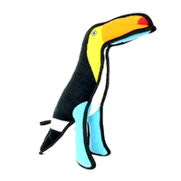 Tuffy Zoo Animal Series Toucan Interactive Play Dog Squeaker Toy - 2 Sizes image
