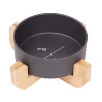 Mog & Bone Single Bamboo Durable Pet Cat Feeding Bowl 300ml image