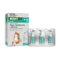 Neovet Spot-on Flea & Worms Treatment for Dogs 4-10kg - 2 Sizes image
