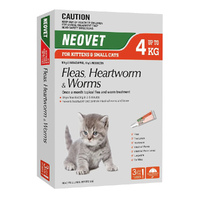 Neovet Spot-on Flea & Worms Treatment for Kitten & Small Cat Up to 4kg - 2 Sizes image