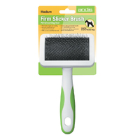 Andis Firm Slicker Brush Pet Dog Grooming Tool White Green - 2 Sizes image