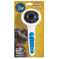 Gripsoft Slicker Brush Pet Grooming Tool for Dogs White Blue - 2 Sizes image