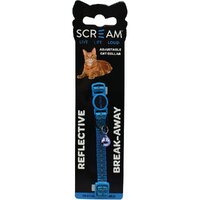 Scream Reflective Adjustable Nylon Cat Collar Loud 19-31cm - 4 Colours image