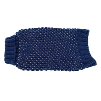 Zeez Knitted Indoor Pet Dog Sweater Navy with Gold Stitch - 6 Sizes image
