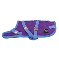 Zeez Supreme Dachshund Pet Dog Coat Grape Purple/Blue - 2 Sizes image