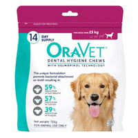 Oravet Dental Hygiene Chews for Large Dogs Over 23kg Violet - 2 Sizes image