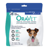 Oravet Dental Hygiene Chews for Small Dogs 4.5-11kg Blue - 2 Sizes image