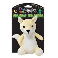 Spunky Pup Glow Plush Fox Interactive Durable Pet Dog Toy - 2 Sizes image