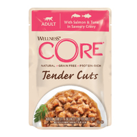 Wellness Core Adult Tender Cuts Wet Cat Food Salmon & Tuna 85g - 2 Sizes image