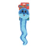 Guru Hide-A-Tail Blue Snake Plush Dog Squeaker Toy - 3 Sizes image