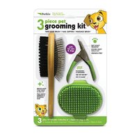 Petkin 3 Piece Pet Grooming Kit for Short or Long-Hair Cats & Dogs - 2 Colours image