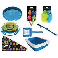 Scream Kitten Pack with Cat Bowl Collar Toy & Litter Tray - 4 Colours image