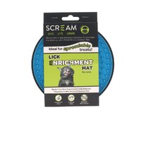 Scream Lick Enrichment Mat for Crate/Cage Round 15 x 3.9cm - 4 Colours image