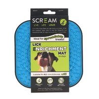Scream Lick Enrichment Mat for Crate/Cage Square 18 x 18cm - 4 Colours image