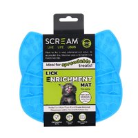 Scream Lick Enrichment Mat Suction Base Cat Face for Cats 18 x 17cm - 4 Colours image