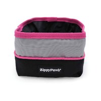 Zippy Paws Adventure Collapsible Dog Bowl 12.7 x 12.7 x 7.6cm - 2 Colours image