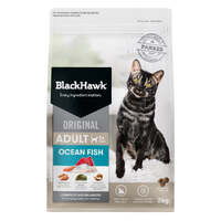 Black Hawk Adult 1+ Complete & Balanced Dry Cat Food Original Ocean Fish-3 Sizes image